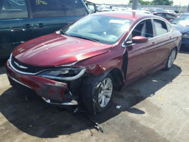 1C3CCCAB2FN644962 - 2015 CHRYSLER 200 LIMITE BURGUNDY photo 2