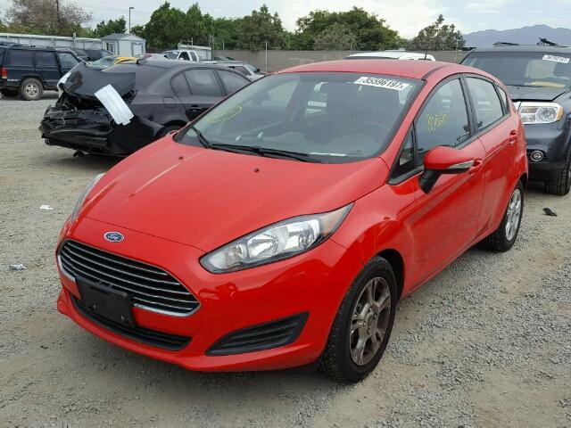 3FADP4EJ3EM160311 - 2014 FORD FIESTA SE RED photo 2