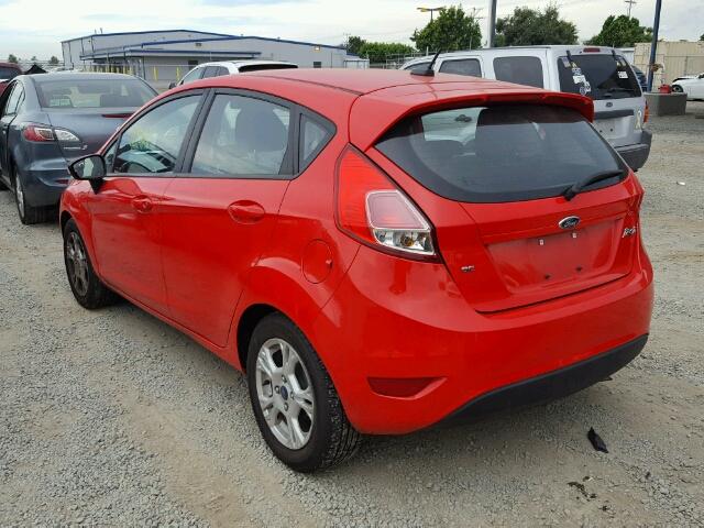 3FADP4EJ3EM160311 - 2014 FORD FIESTA SE RED photo 3