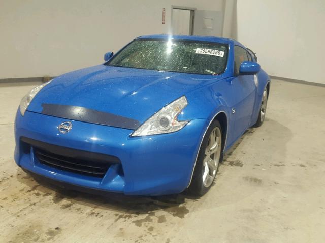 JN1AZ4EH7AM500346 - 2010 NISSAN 370Z BLUE photo 2