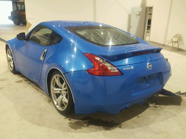 JN1AZ4EH7AM500346 - 2010 NISSAN 370Z BLUE photo 3