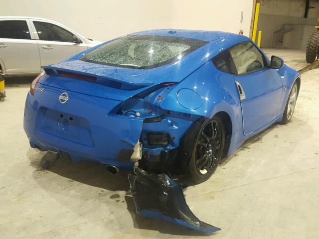 JN1AZ4EH7AM500346 - 2010 NISSAN 370Z BLUE photo 4