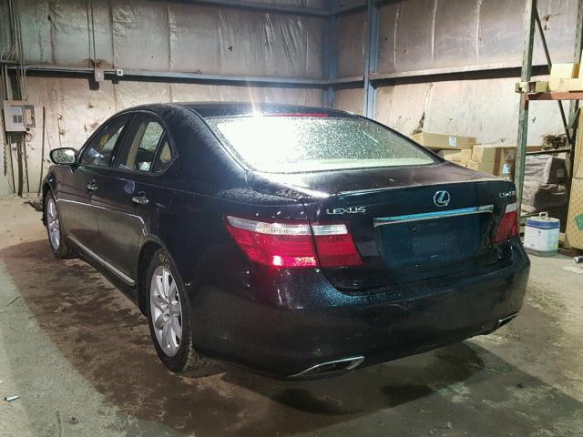 JTHBL46F085069707 - 2008 LEXUS LS 460 BLACK photo 3