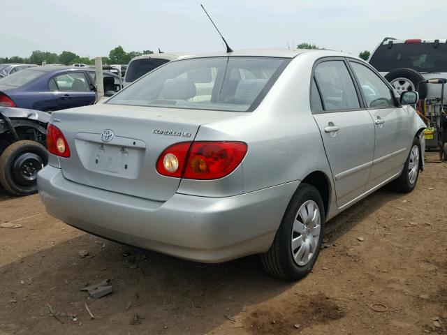 1NXBR32E34Z231462 - 2004 TOYOTA COROLLA LE 银色 照片 4