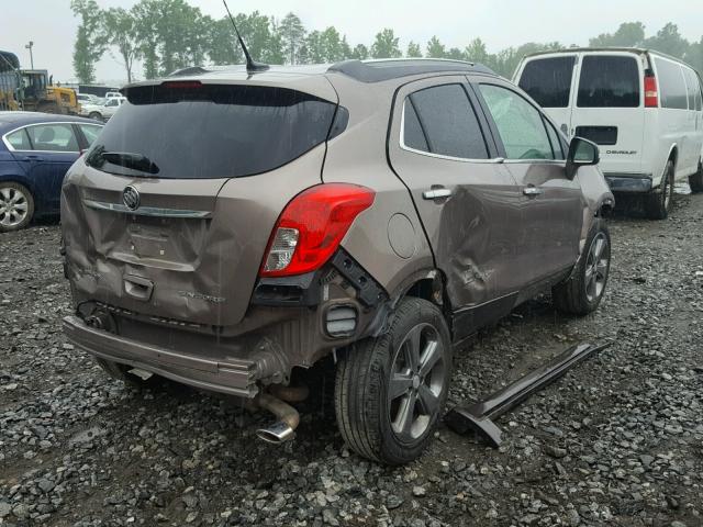 KL4CJFSB6EB718511 - 2014 BUICK ENCORE CON BROWN photo 4