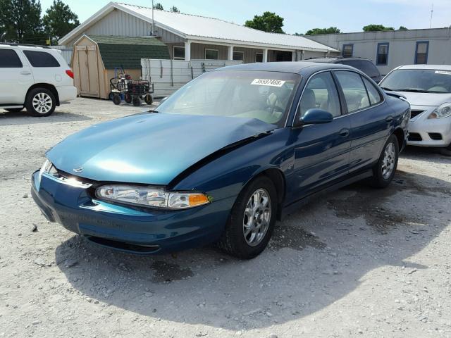 1G3WS52H72F220658 - 2002 OLDSMOBILE INTRIGUE G BLUE photo 2