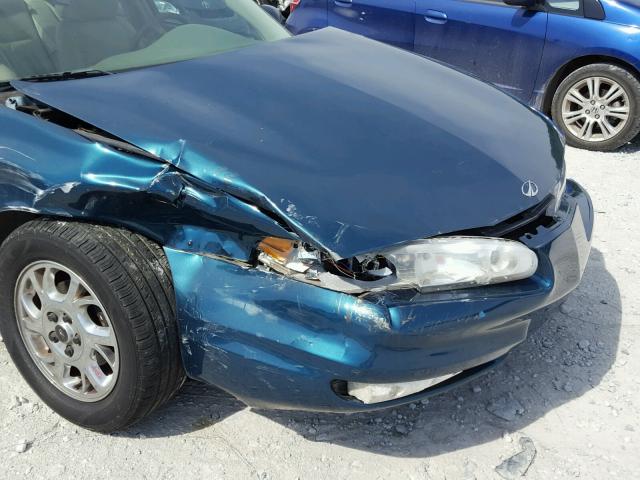 1G3WS52H72F220658 - 2002 OLDSMOBILE INTRIGUE G BLUE photo 9