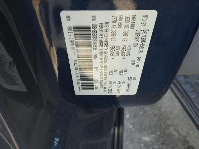 1D8HB58D85F509535 - 2005 DODGE DURANGO LI BLUE photo 10