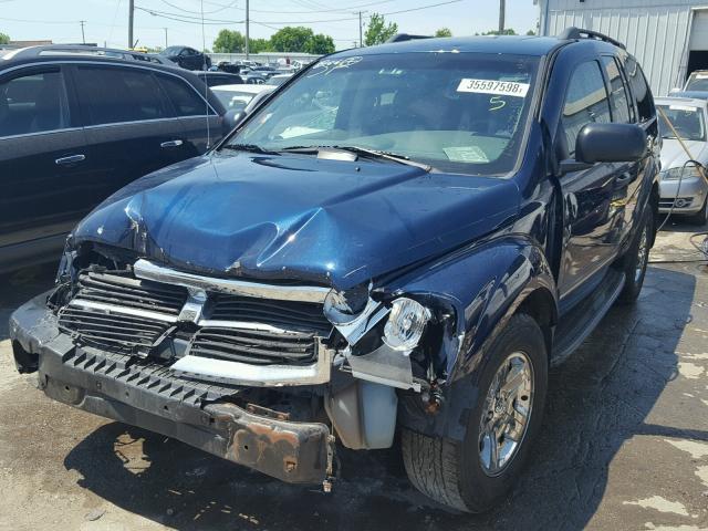 1D8HB58D85F509535 - 2005 DODGE DURANGO LI BLUE photo 2