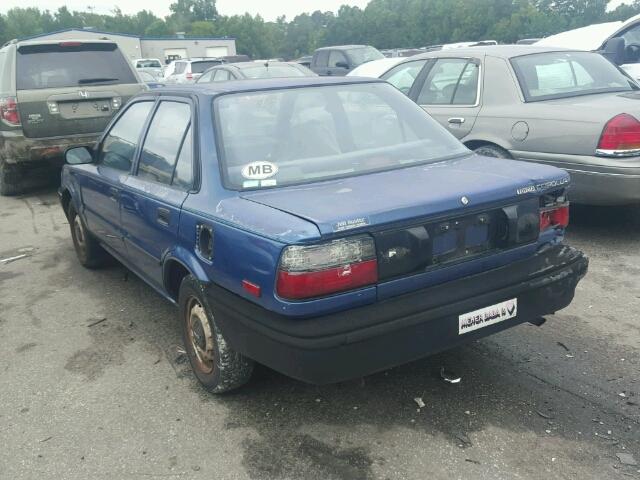 JT2AE91A7L3317433 - 1990 TOYOTA COROLLA BLUE photo 3