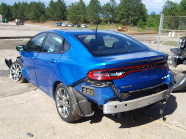 1C3CDFBB2FD205313 - 2015 DODGE DART SXT BLUE photo 3