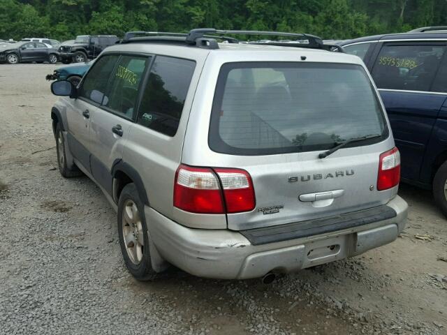 JF1SF65651H704890 - 2001 SUBARU FORESTER S ვერცხლისფერი ფოტო 3