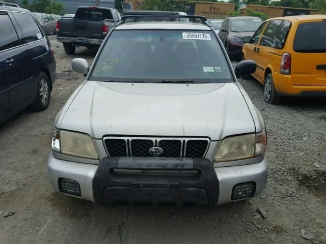 JF1SF65651H704890 - 2001 SUBARU FORESTER S ვერცხლისფერი ფოტო 9
