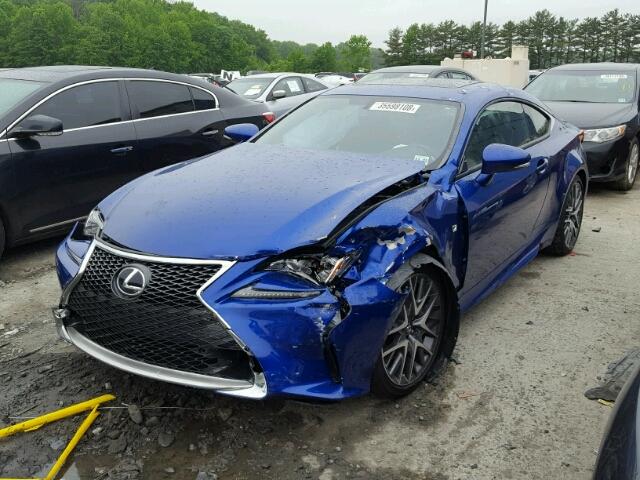 JTHSM5BC1G5001137 - 2016 LEXUS RC 300 BLUE photo 2