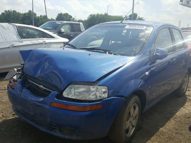 KL1TD66628B250153 - 2008 CHEVROLET AVEO BASE Mavi foto 2