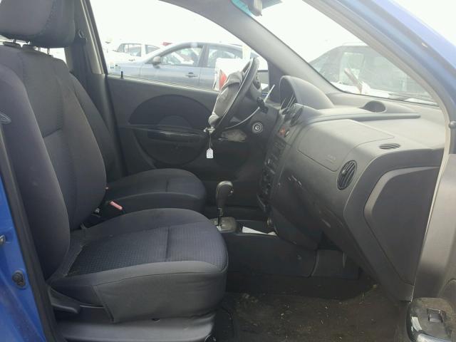 KL1TD66628B250153 - 2008 CHEVROLET AVEO BASE Mavi foto 5