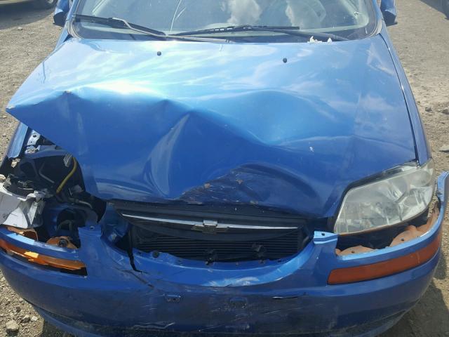 KL1TD66628B250153 - 2008 CHEVROLET AVEO BASE Mavi foto 7