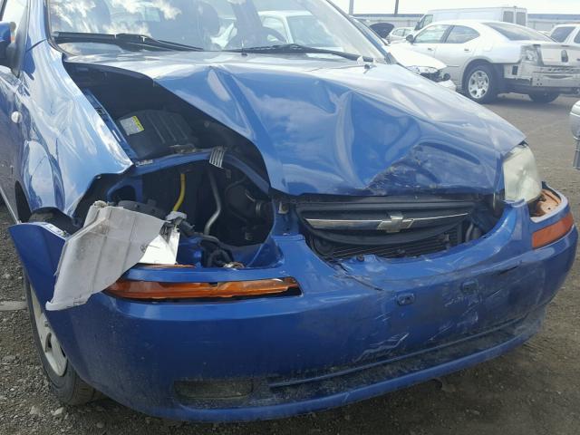 KL1TD66628B250153 - 2008 CHEVROLET AVEO BASE Mavi foto 9