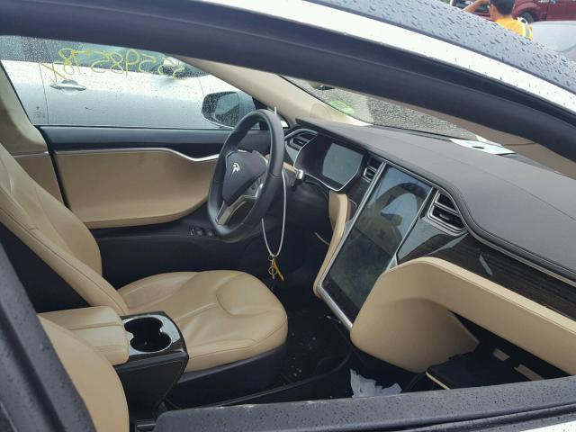 5YJSA1H17EFP40761 - 2014 TESLA MODEL S GRAY photo 5