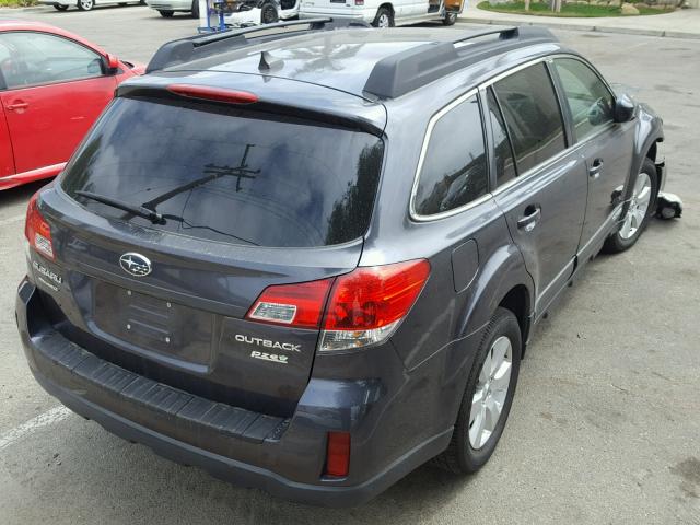 4S4BRBKC9C3278430 - 2012 SUBARU OUTBACK 2. BLUE photo 4