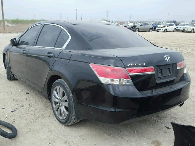 1HGCP2F72CA028522 - 2012 HONDA ACCORD EX BLACK photo 3