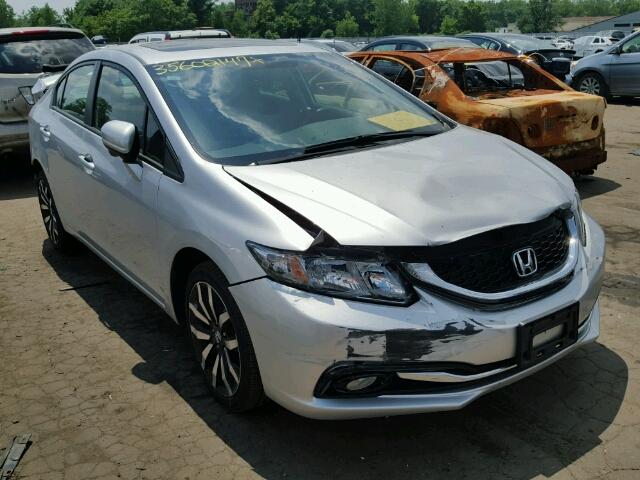 19XFB2F94FE275280 - 2015 HONDA CIVIC EX-L SILVER photo 1