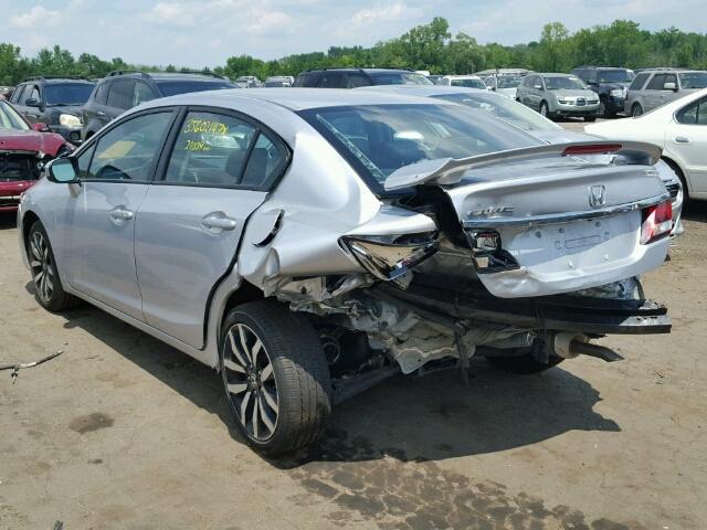 19XFB2F94FE275280 - 2015 HONDA CIVIC EX-L SILVER photo 3