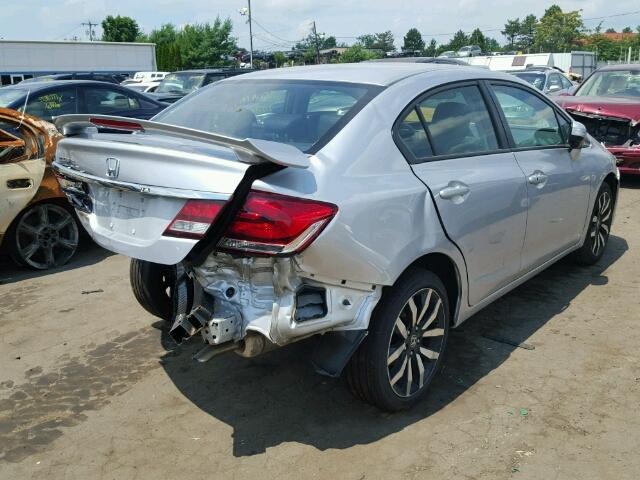 19XFB2F94FE275280 - 2015 HONDA CIVIC EX-L SILVER photo 4