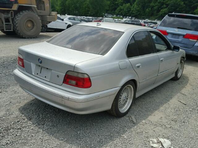 WBADT43421GF56883 - 2001 BMW 525 I AUTO SILVER photo 4