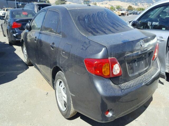 1NXBU40E09Z118468 - 2009 TOYOTA COROLLA CHARCOAL photo 3