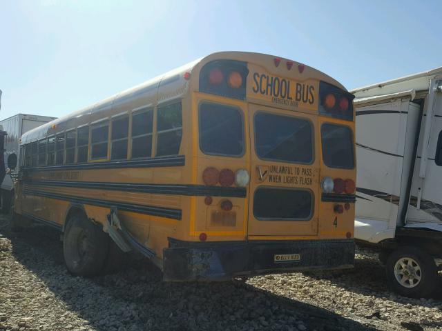 1BAKFCKH98F249637 - 2008 BLUE BIRD SCHOOL BUS YELLOW photo 3