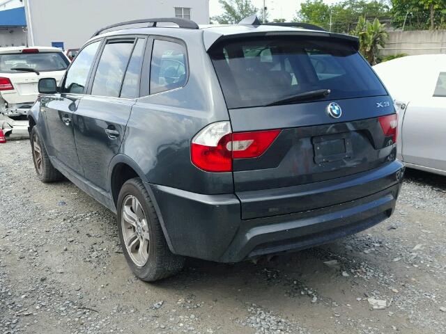 WBXPA93406WG82131 - 2006 BMW X3 3.0I GRAY photo 3