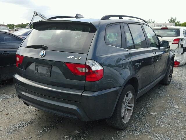 WBXPA93406WG82131 - 2006 BMW X3 3.0I GRAY photo 4