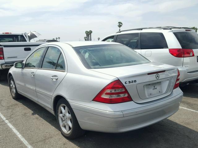 WDBRF64J93F362159 - 2003 MERCEDES-BENZ C 320 SILVER photo 3