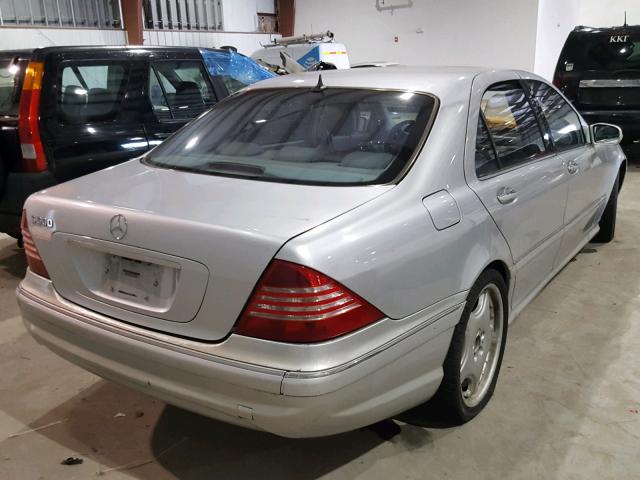WDBNG75J92A279018 - 2002 MERCEDES-BENZ S 500 GRAY photo 4