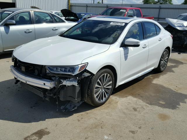 19UUB3F77JA001127 - 2018 ACURA TLX ADVANC WHITE photo 2