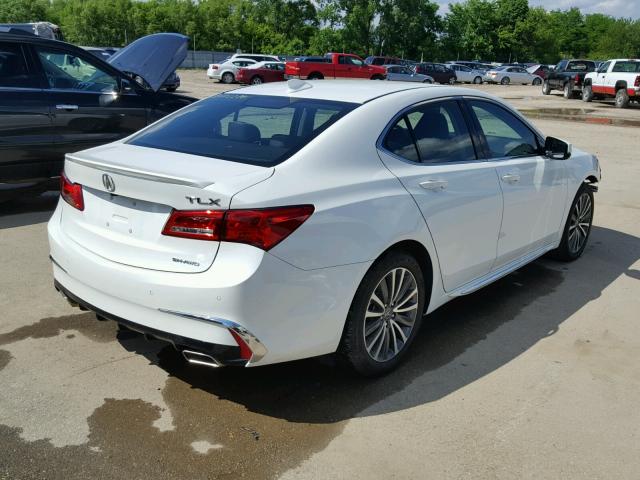 19UUB3F77JA001127 - 2018 ACURA TLX ADVANC WHITE photo 4