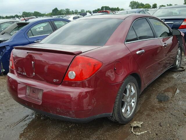 1G2ZH548954171556 - 2005 PONTIAC G6 GT MAROON photo 4