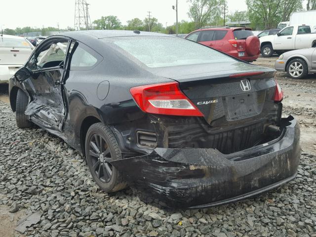 2HGFG3B13CH523611 - 2012 HONDA CIVIC EXL 黑色 照片 3
