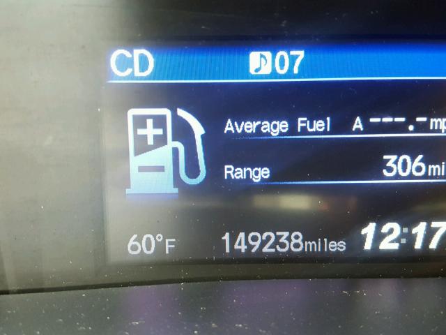 2HGFG3B13CH523611 - 2012 HONDA CIVIC EXL 黑色 照片 8