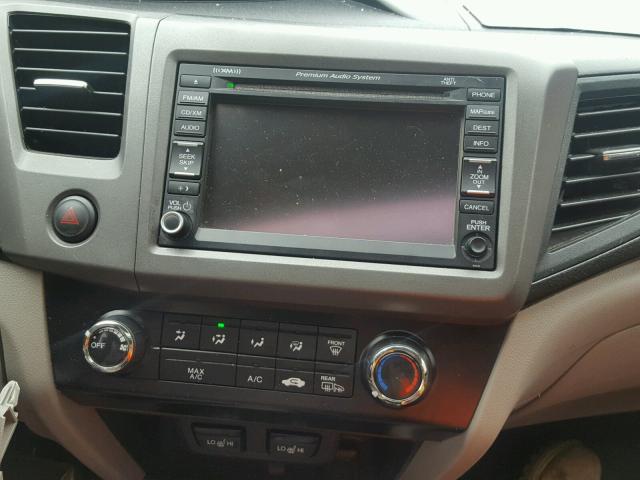 2HGFG3B13CH523611 - 2012 HONDA CIVIC EXL 黑色 照片 9