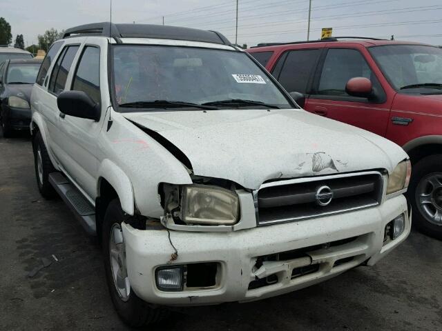 JN8DR09X22W667308 - 2002 NISSAN PATHFINDER WHITE photo 1