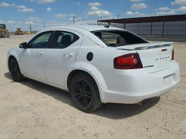 1B3BD1FG4BN622941 - 2011 DODGE AVENGER MA WHITE photo 3