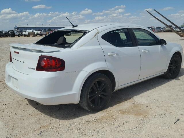 1B3BD1FG4BN622941 - 2011 DODGE AVENGER MA WHITE photo 4