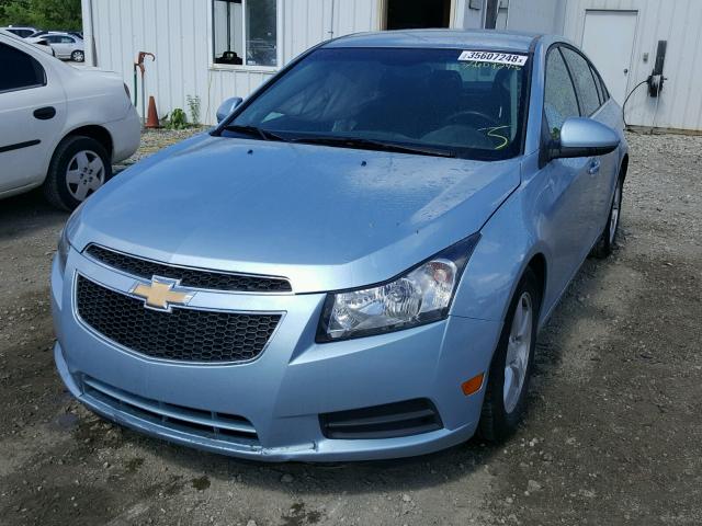 1G1PF5SC1C7312270 - 2012 CHEVROLET CRUZE LT BLUE photo 2