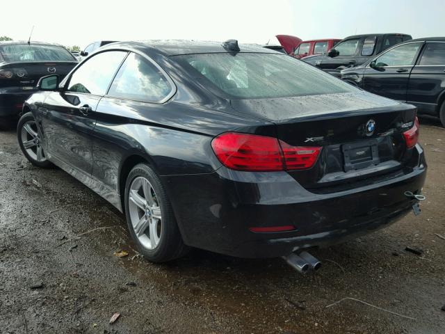 WBA3N5C51EK196669 - 2014 BMW 428 XI BLACK photo 3