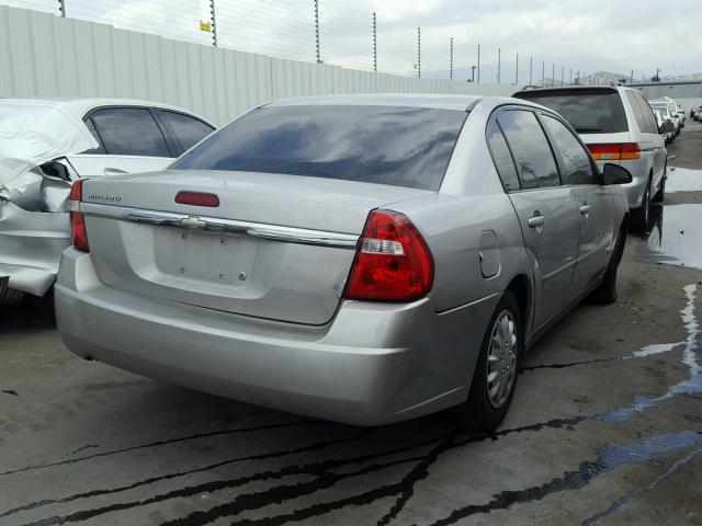 1G1ZS58F68F124444 - 2008 CHEVROLET MALIBU LS 银色 照片 4