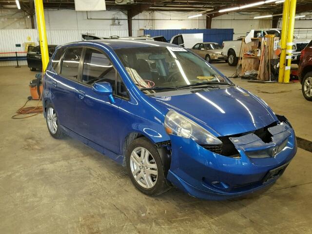 JHMGD37628S011790 - 2008 HONDA FIT SPORT BLUE photo 1