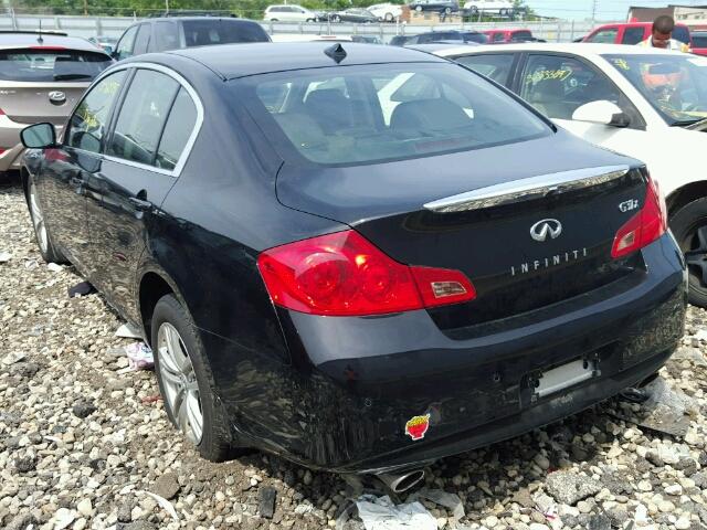 JN1CV6AR4DM761548 - 2013 INFINITI G37 AWD BLACK photo 3