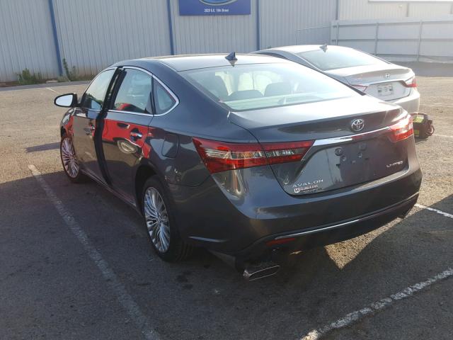 4T1BK1EB9JU289131 - 2018 TOYOTA AVALON XLE GRAY photo 3